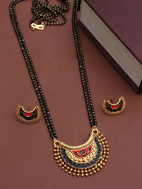 Traditional Double Line Mangalsutra in Gold finish - M631