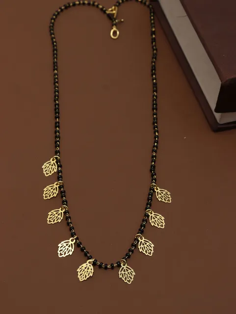 Traditional Single Line Mangalsutra in Gold finish - M639