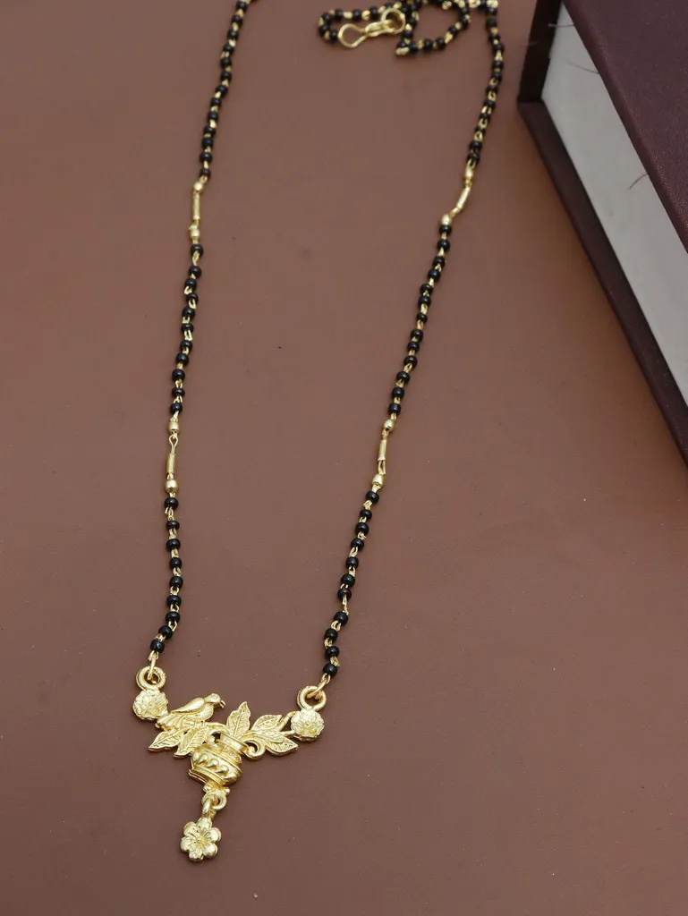 Traditional Single Line Mangalsutra in Gold finish - M772