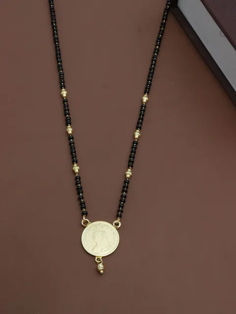 Traditional Single Line Mangalsutra in Gold finish - M759