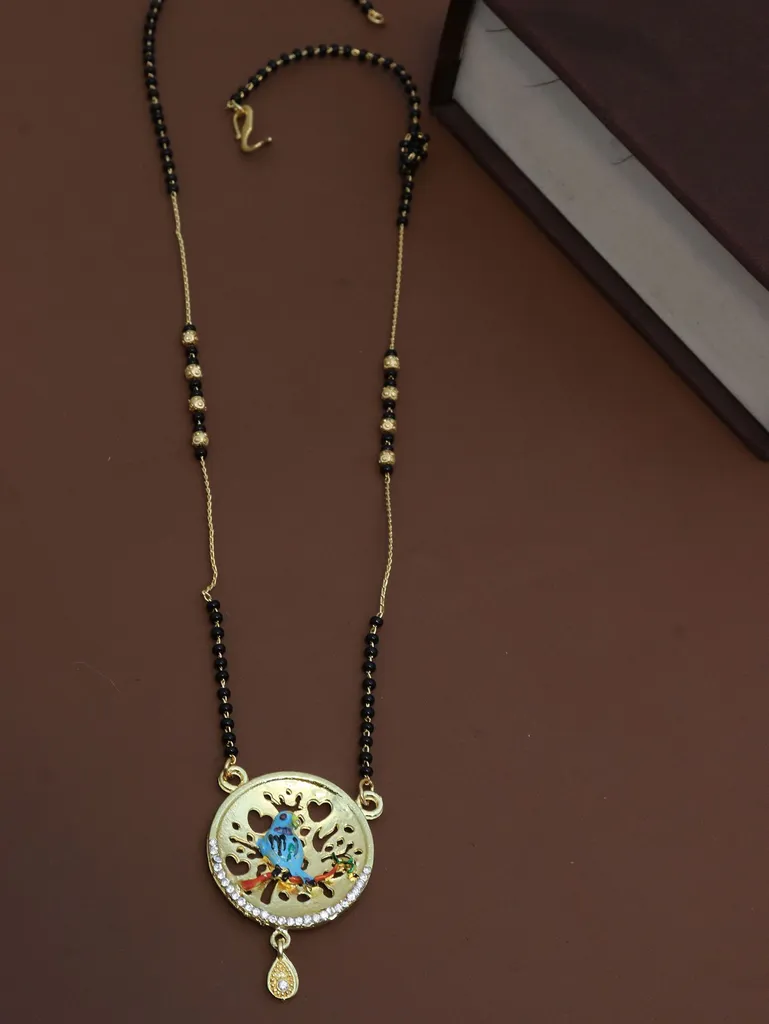 Traditional Single Line Mangalsutra in Gold finish - M760