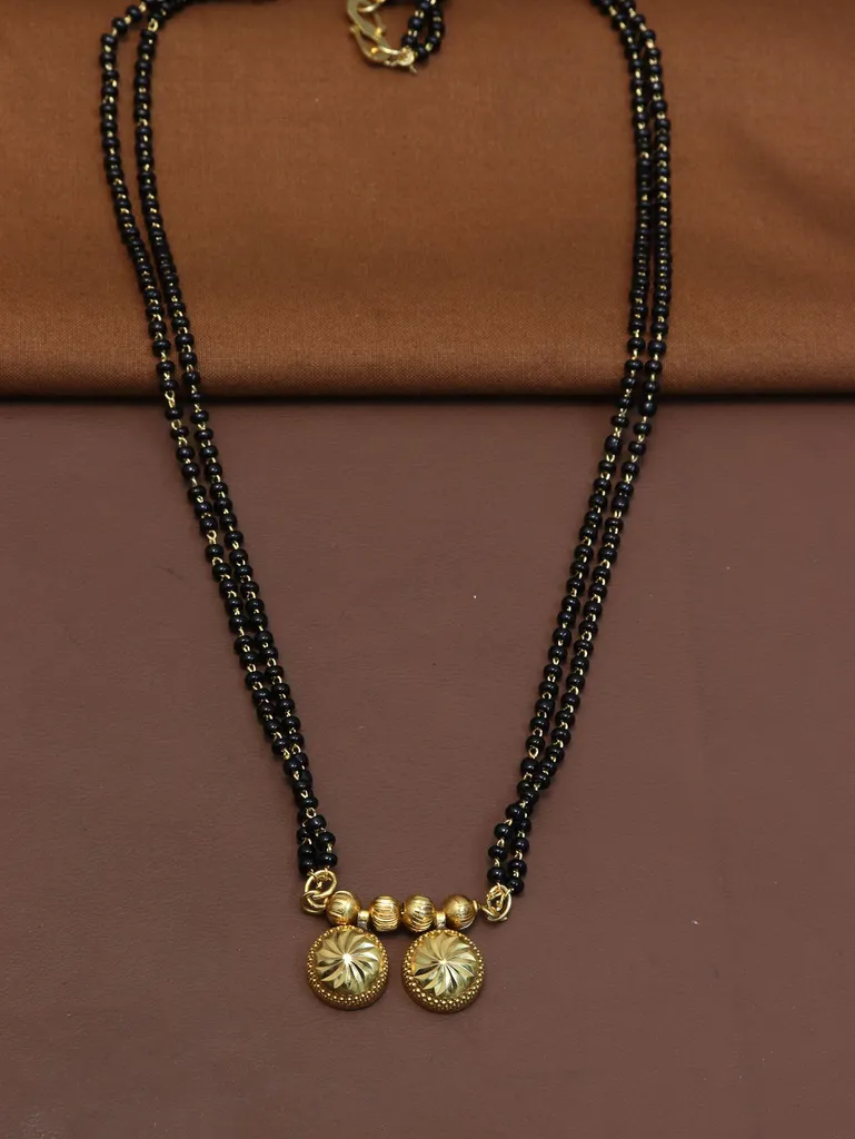 Traditional Double Line Mangalsutra in Gold finish - M776