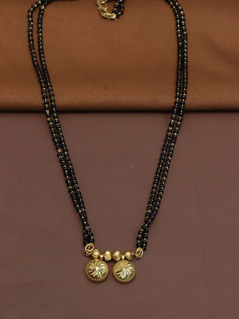 Traditional Double Line Mangalsutra in Gold finish - M776
