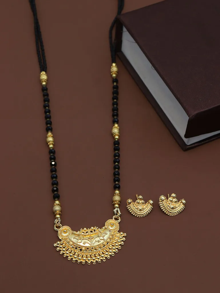Traditional Double Line Mangalsutra in Gold finish - M862