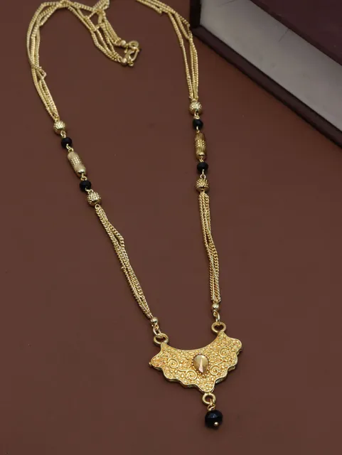 Traditional Double Line Mangalsutra in Gold finish - M831