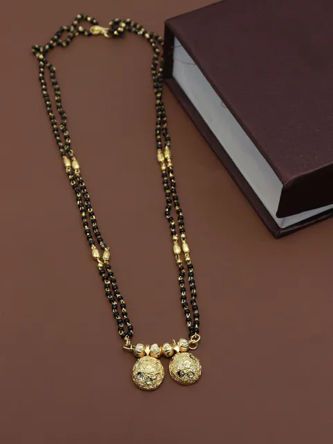 Traditional Double Line Mangalsutra in Gold finish - M891