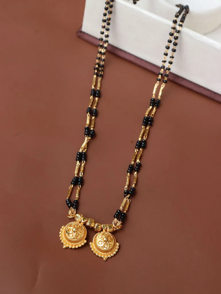 Traditional Double Line Mangalsutra in Gold finish - M893