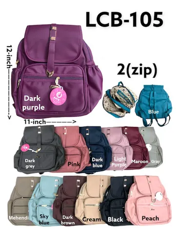 Casual Backpack in Assorted color - LCB-105