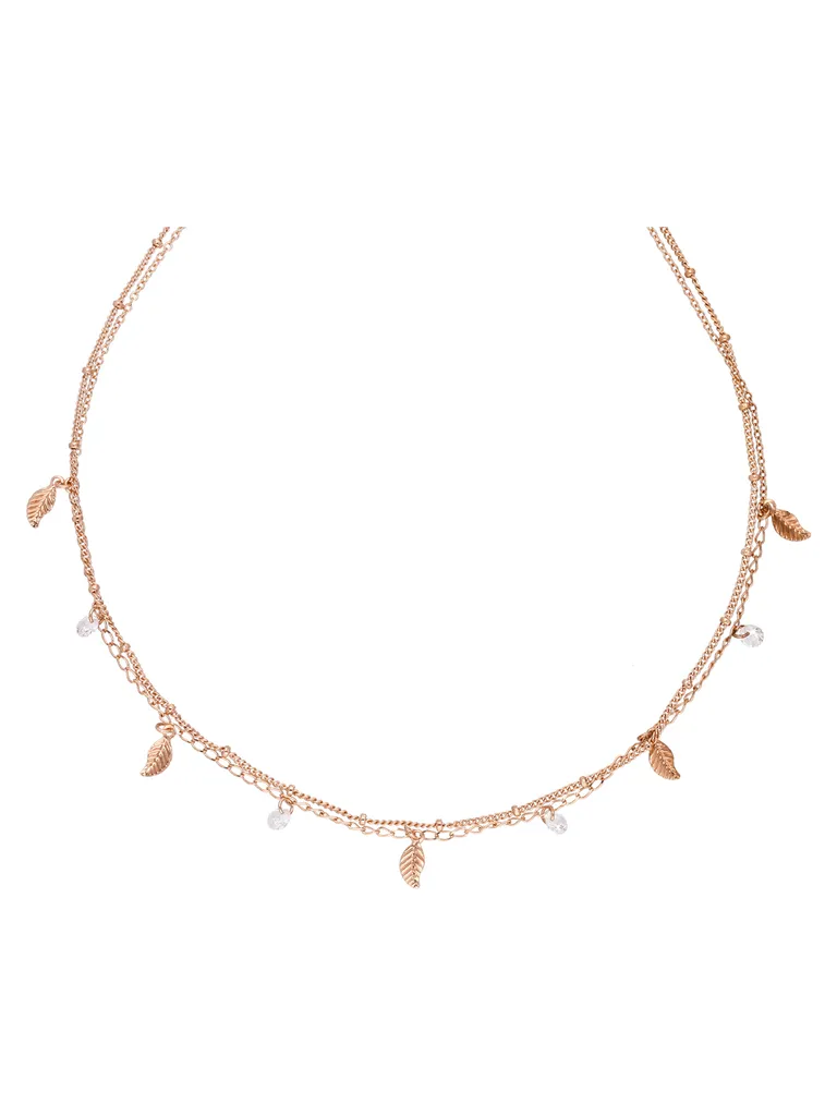 Western Necklace in Rose Gold finish - CNB15258