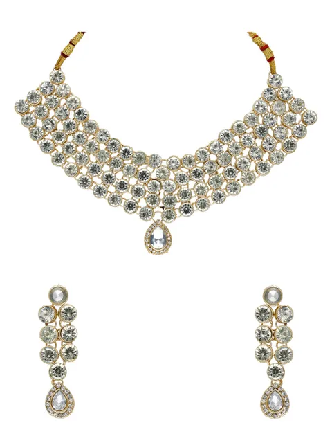 Traditional Necklace Set in Gold finish - 27