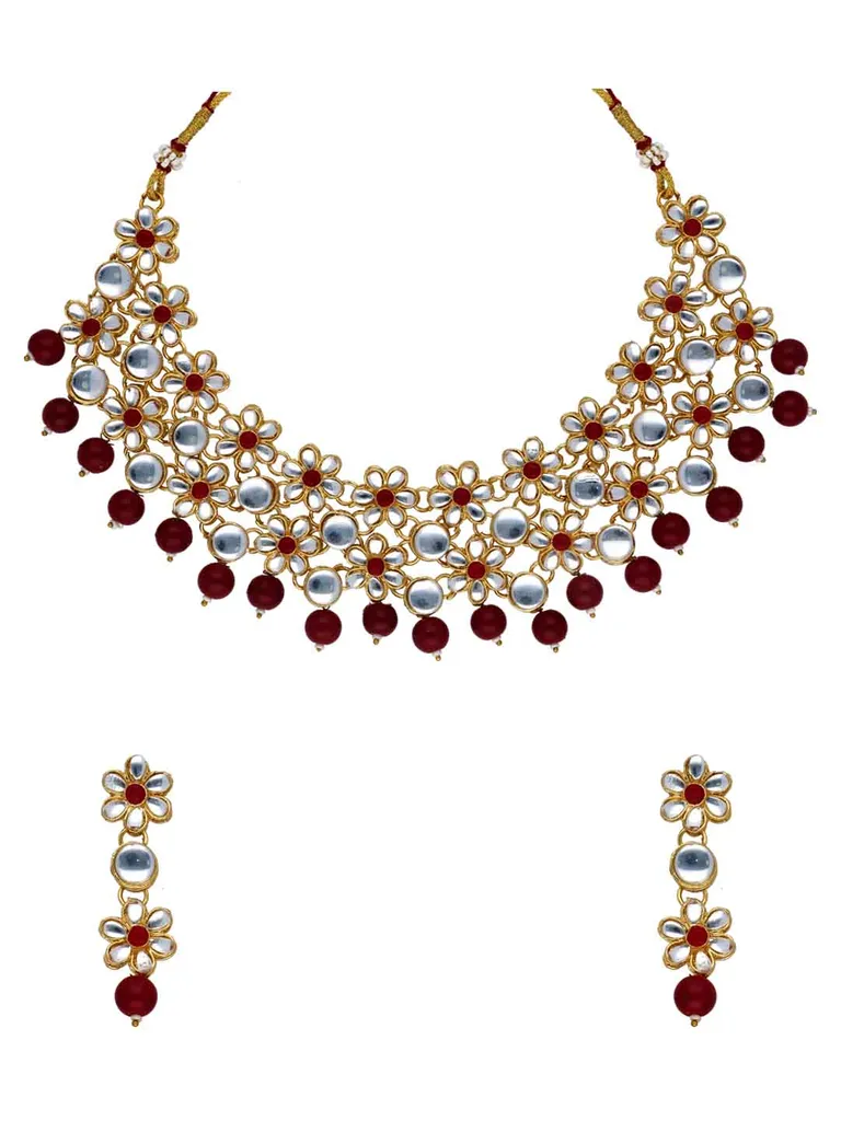 Kundan Necklace Set in Gold finish - 1030