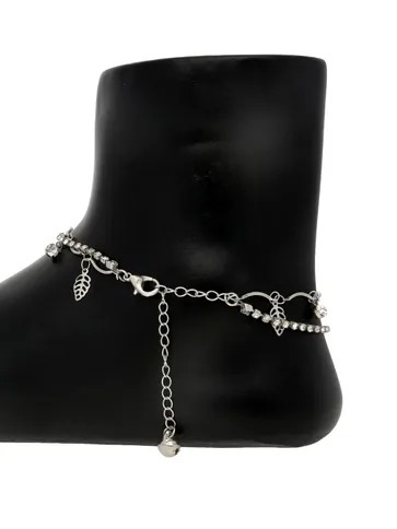Western Loose Anklet in Rhodium finish - S34248