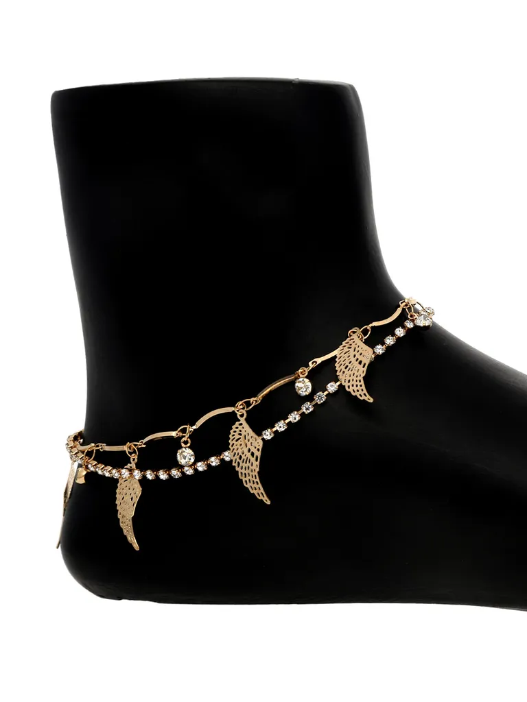 Western Loose Anklet in Gold finish - S35105