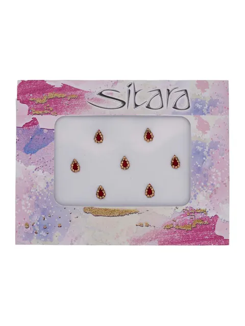 Traditional Bindis in Maroon color - CNB40038