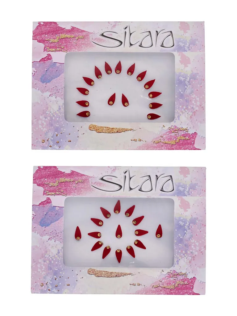 Traditional Bindis in Maroon color - SUR0059