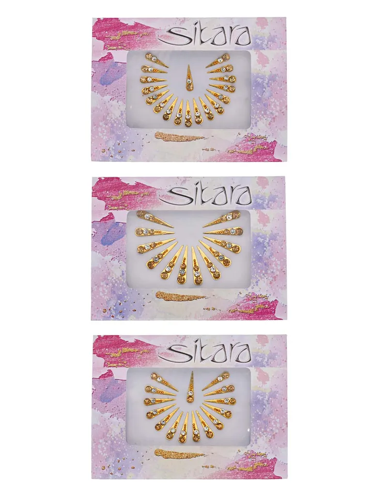 Traditional Bindis in Gold color - DAR00142