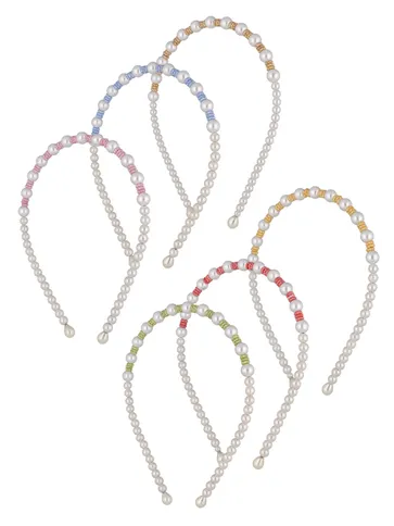 Pearls Hair Band in Assorted color - MGCHB3