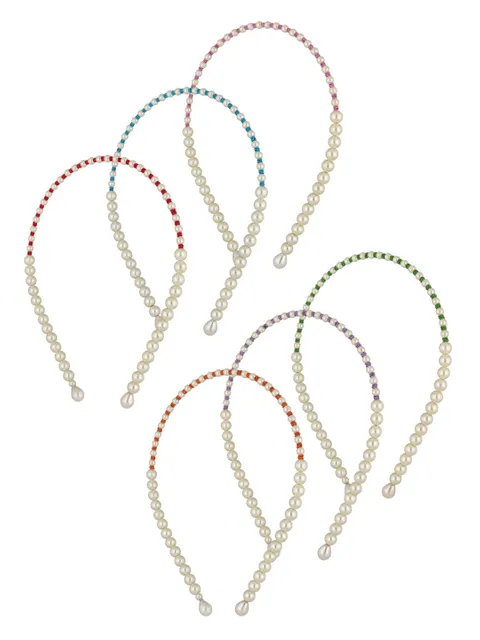 Pearls Hair Band in Assorted color - MGCHB8CR