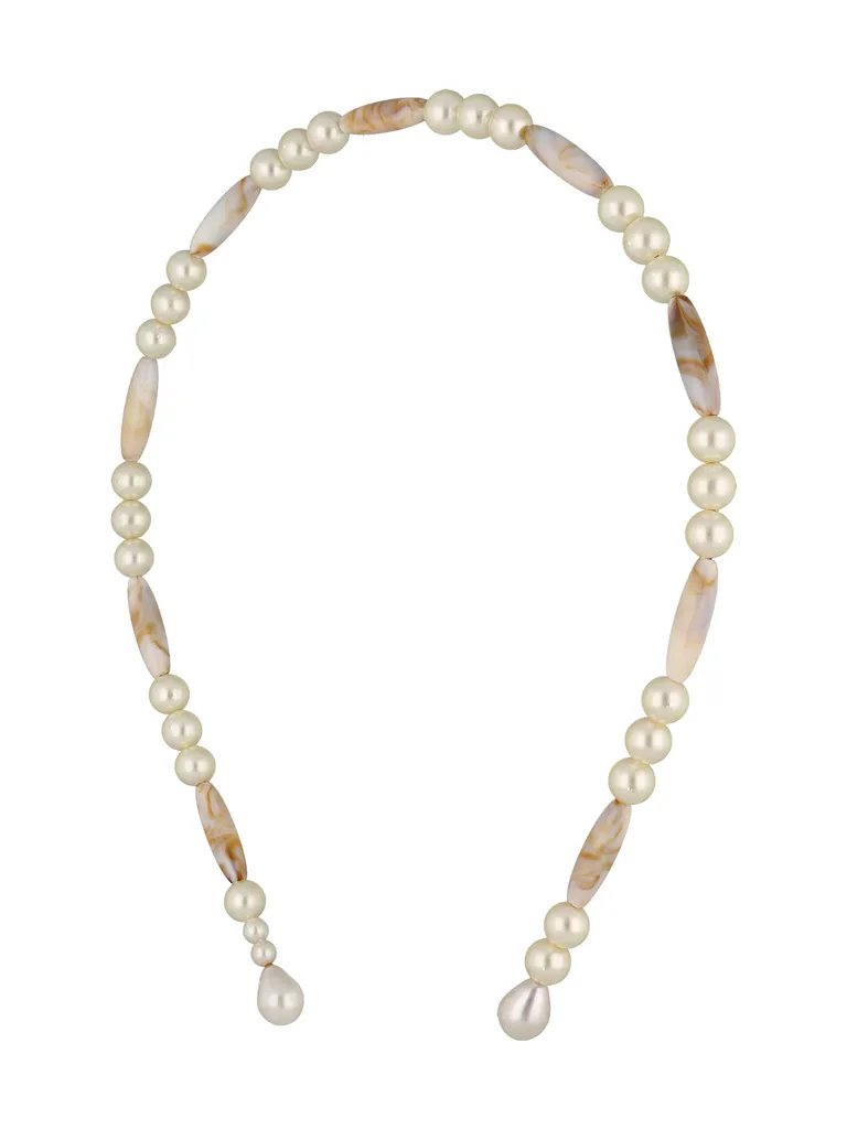 Pearls Hair Band in Cream color - MGCHB18CR