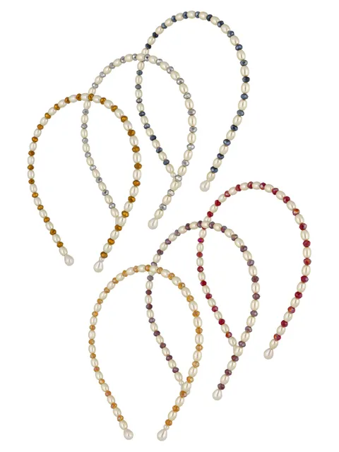 Pearls Hair Band in Assorted color - MGCHB19CR