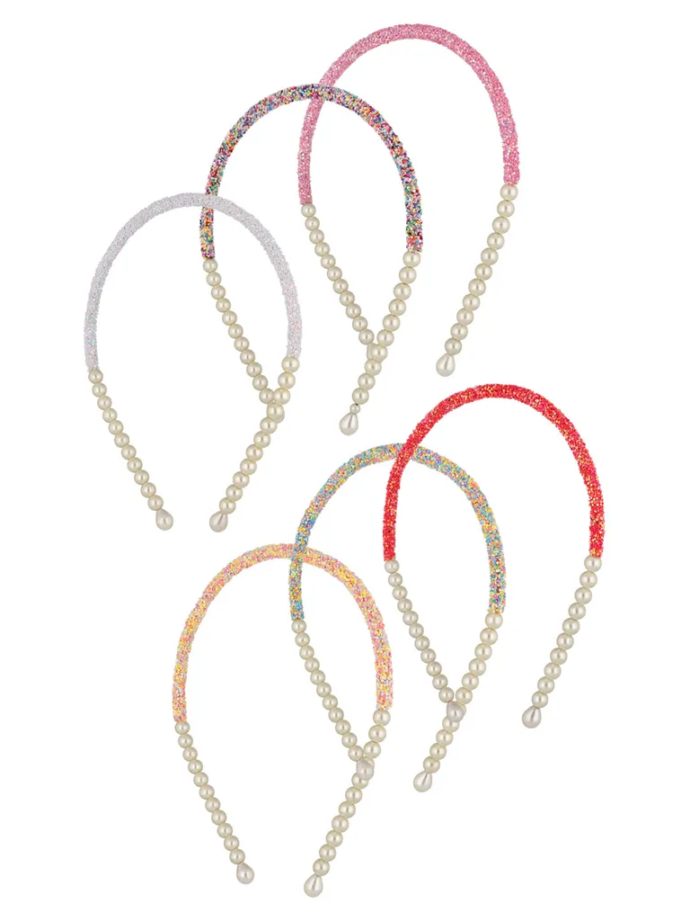 Pearls Hair Band in Assorted color - MGCHB42CR