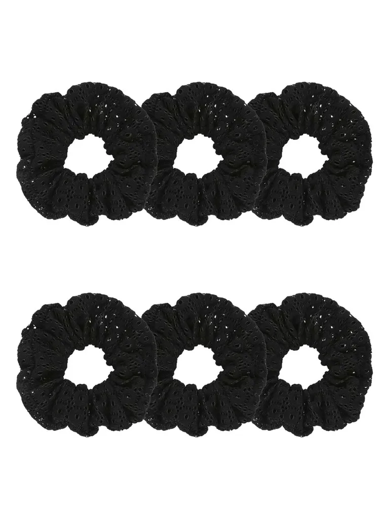 Plain Scrunchies in Black color - CNB40595