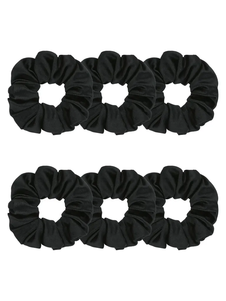 Plain Scrunchies in Black color - CNB40596