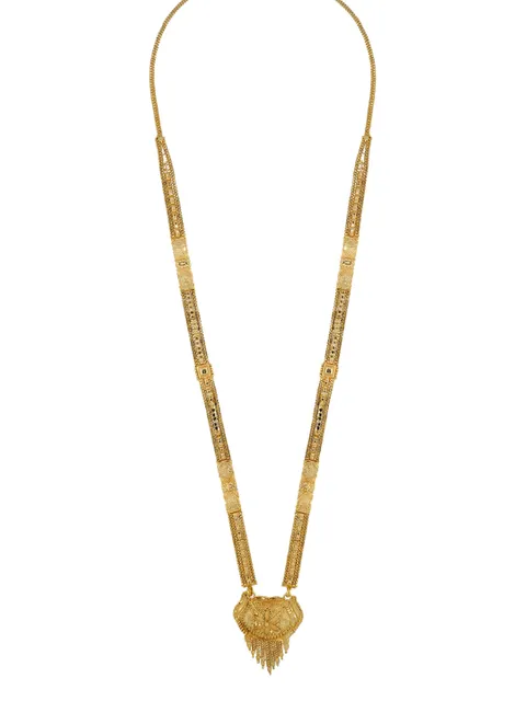 Traditional Long Necklace Set in Gold finish - B5560