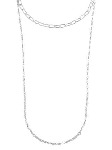Western Necklace in Rhodium finish - CNB40618