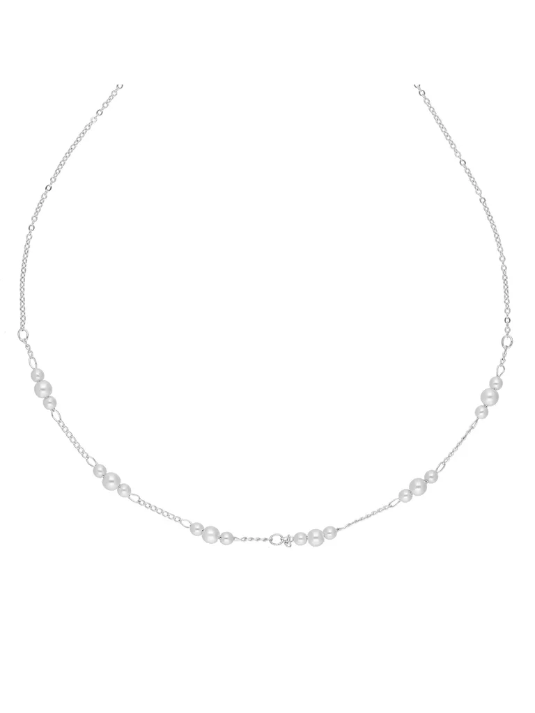 Western Necklace in Rhodium finish - CNB40646