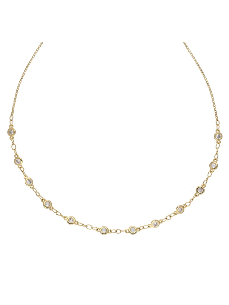 Western Necklace in Gold finish - CNB40655