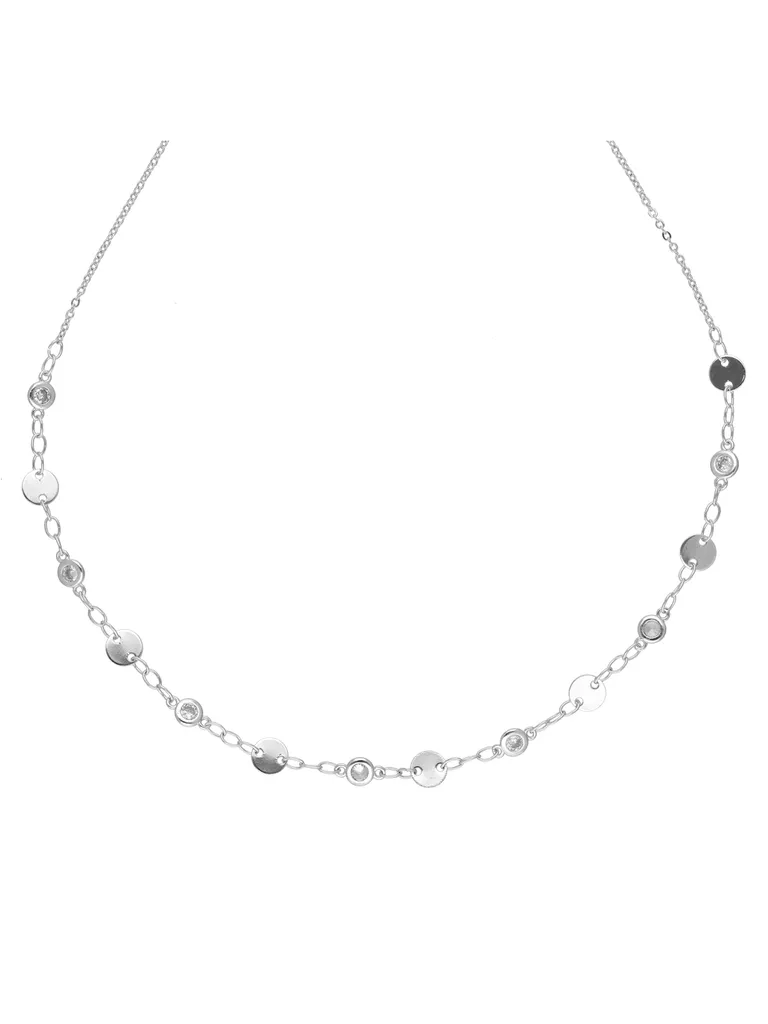 Western Necklace in Rhodium finish - CNB40654