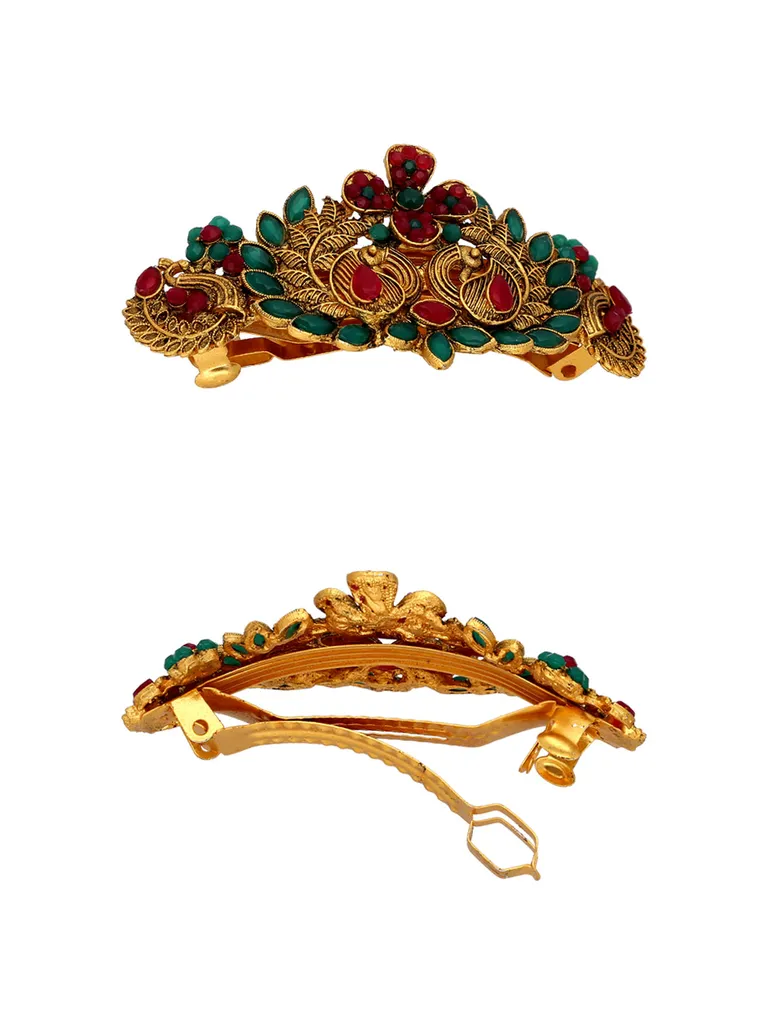 Antique Hair Clip in Gold finish - BAL2047
