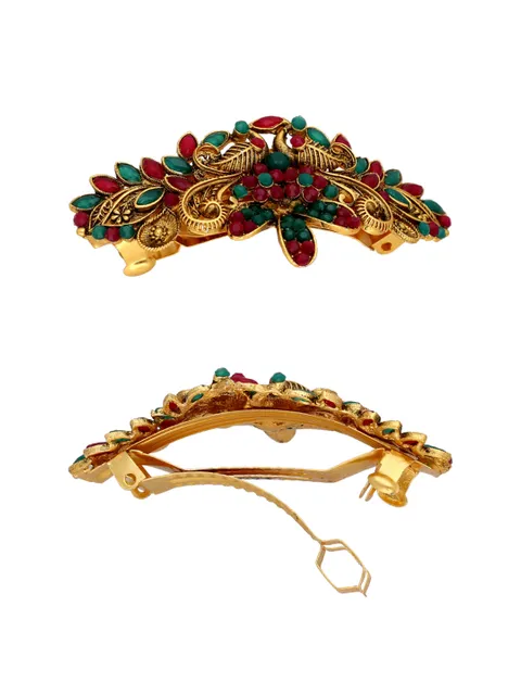 Antique Hair Clip in Gold finish - BAL2050