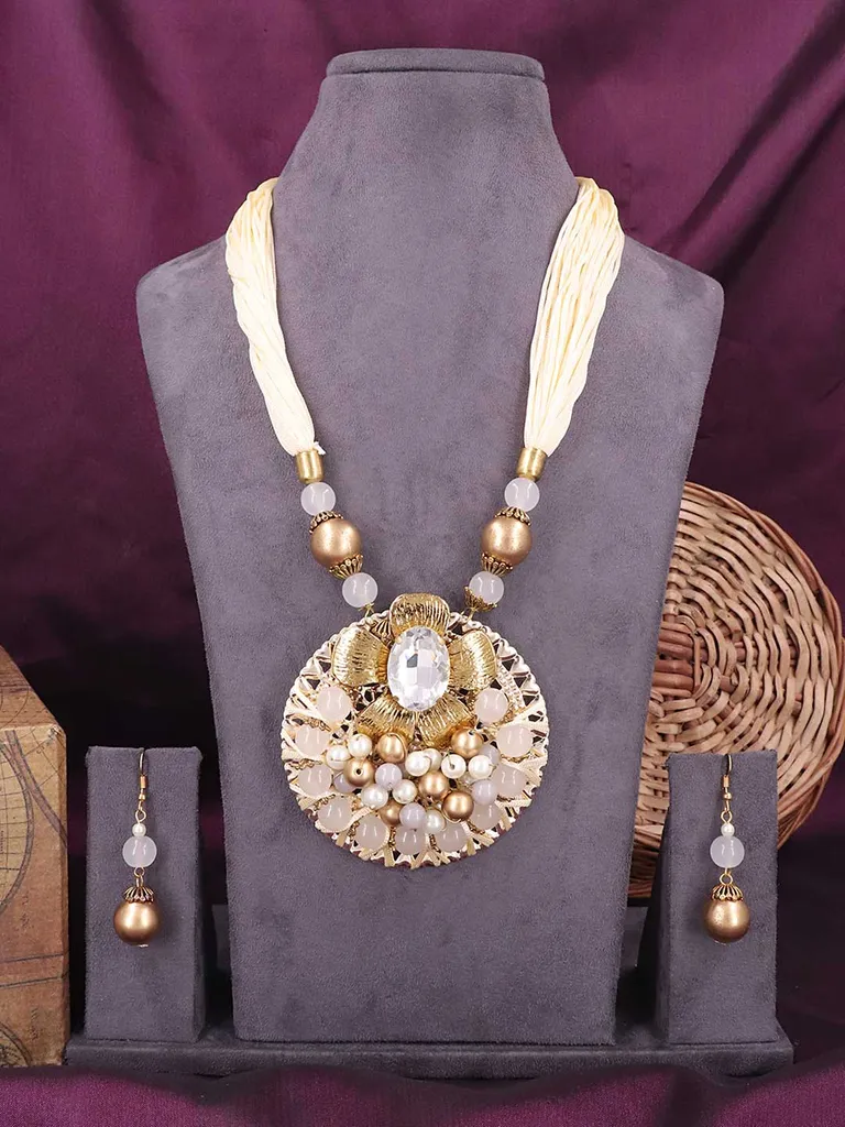 Western Long Necklace Set in Gold finish - 618