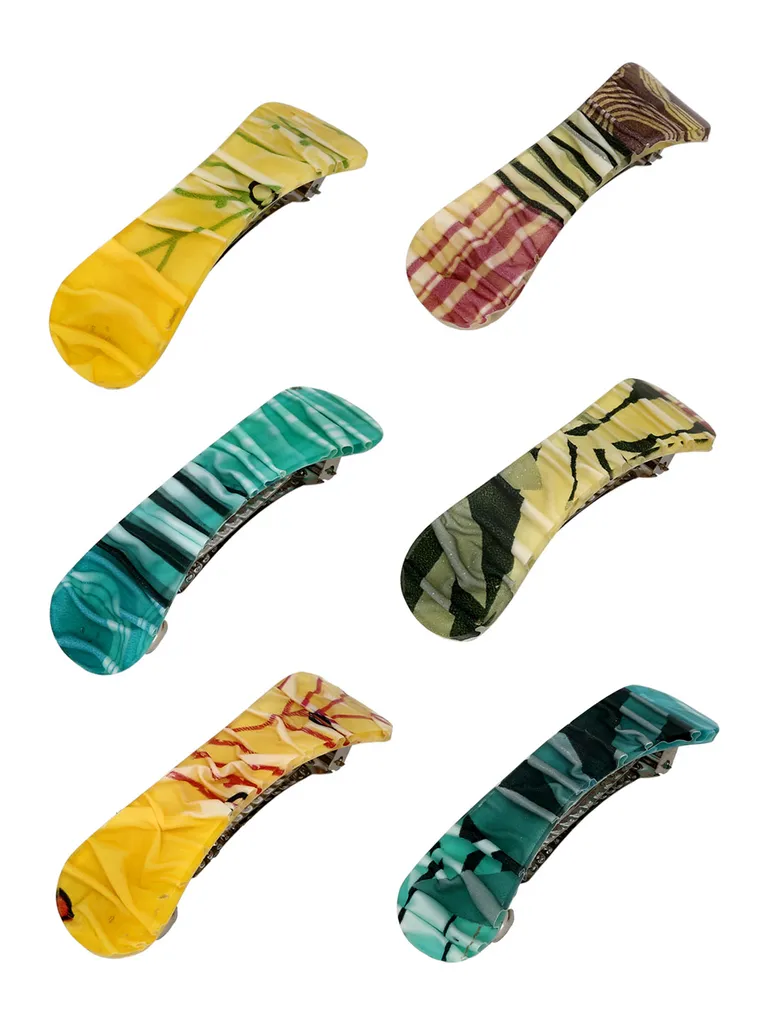Printed Hair Clip in Assorted color - CNB40547
