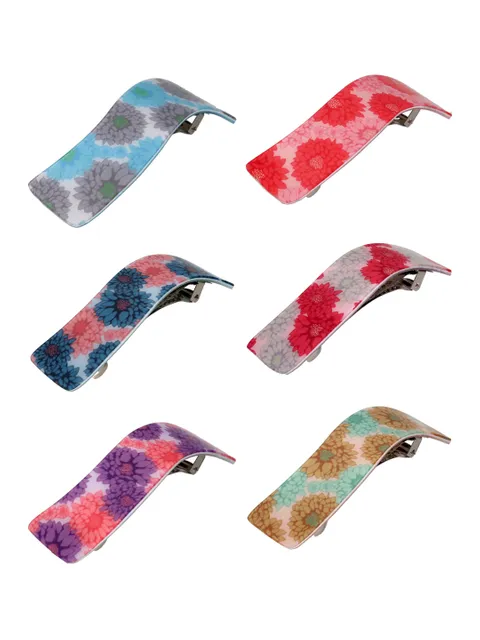 Printed Hair Clip in Assorted color - CNB40555