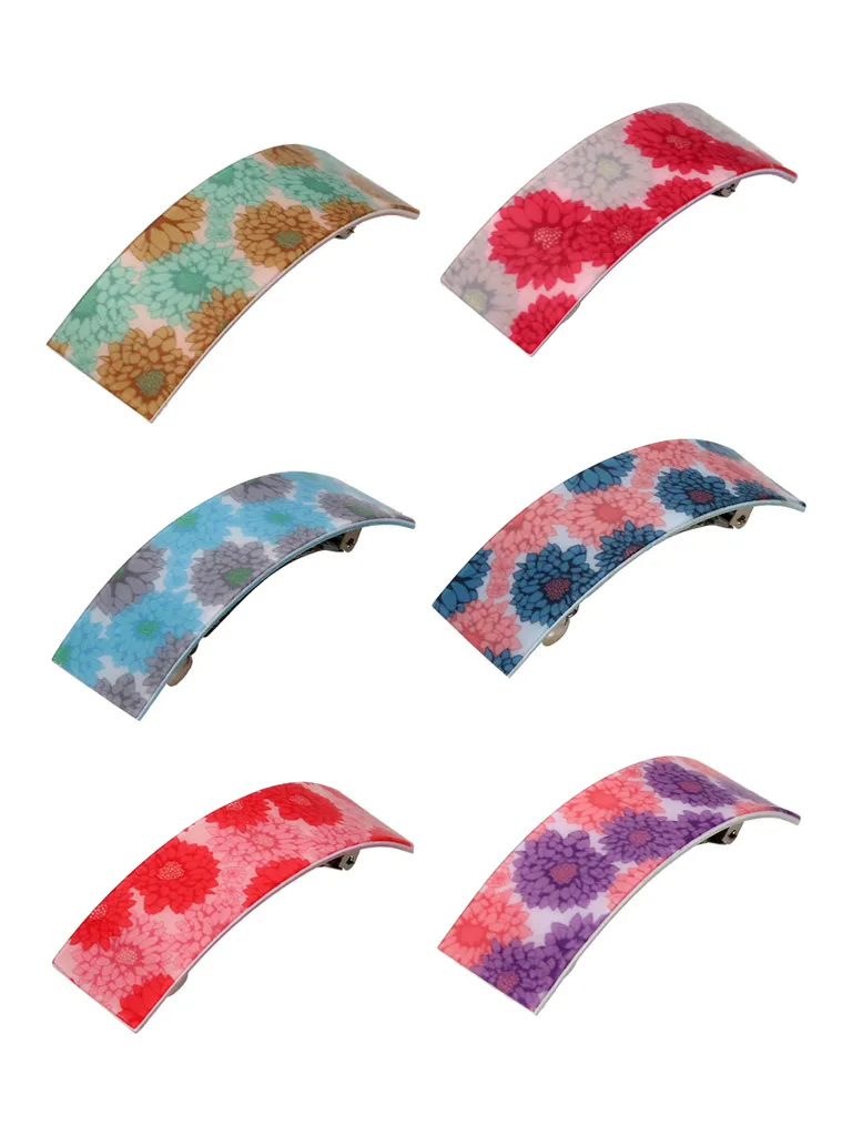 Printed Hair Clip in Assorted color - CNB40557