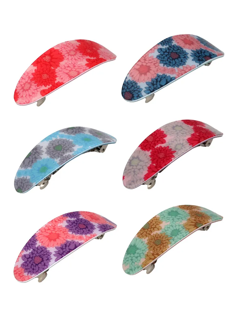 Printed Hair Clip in Assorted color - CNB40556