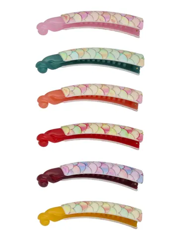 Printed Banana Clip in Assorted color - CNB40570