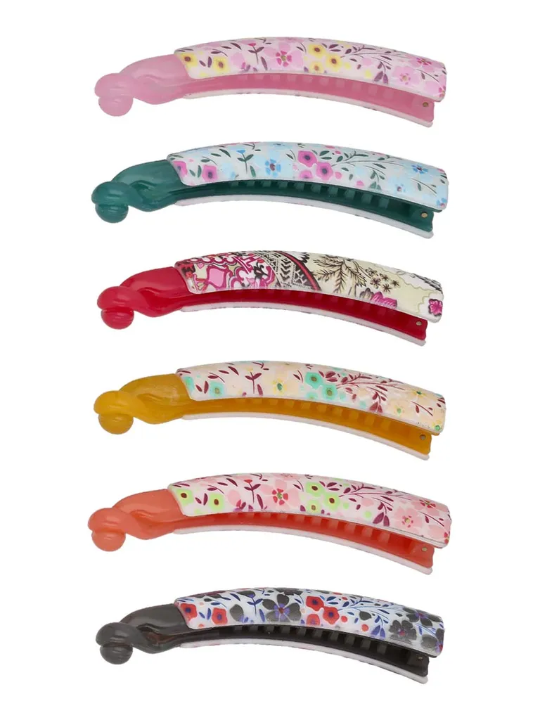 Printed Banana Clip in Assorted color - CNB40573