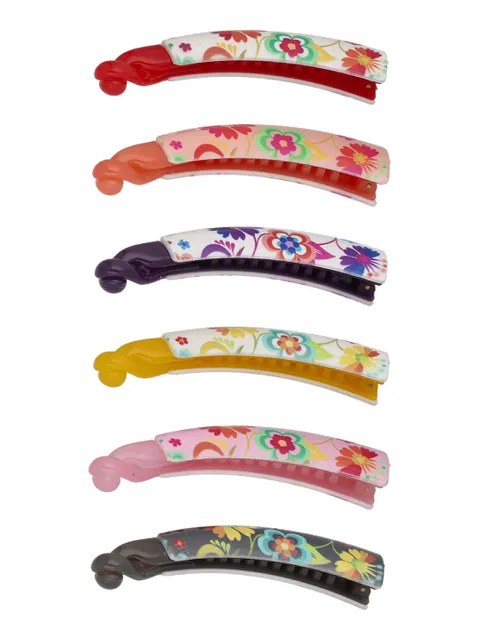 Printed Banana Clip in Assorted color - CNB40571