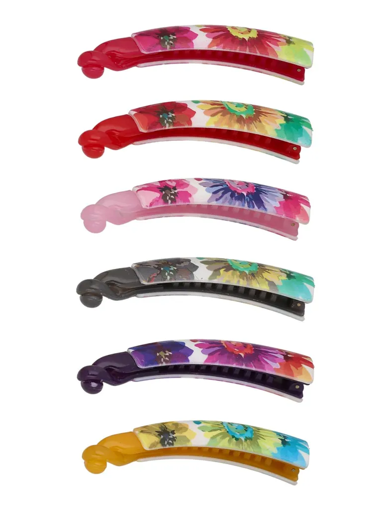 Printed Banana Clip in Assorted color - CNB40572