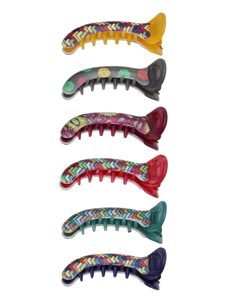 Printed Butterfly Clip in Assorted color - CNB40578