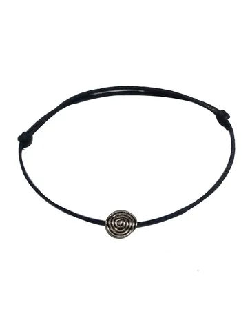 Western Thread Anklet in Black color - a225