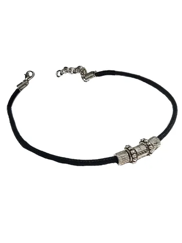 Western Thread Anklet in Black color - a114