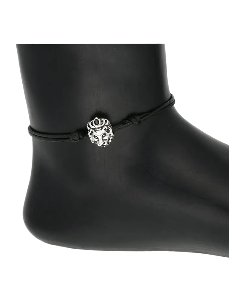 Western Thread Anklet in Black color - a226