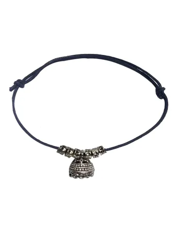 Western Thread Anklet in Black color - a261