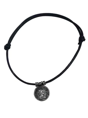 Western Thread Anklet in Black color - a264