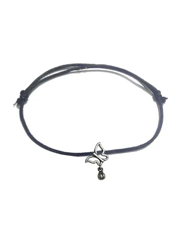 Western Thread Anklet in Black color - a344